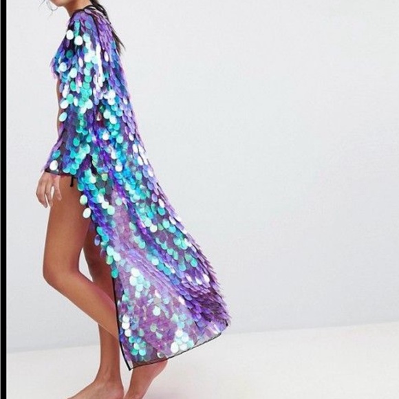 jaded london Other - Jaded London sequin kimono duster longline cardi